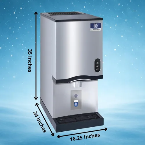 Vista 2 de Máquina de hielo y dispensador comercial de pepitas para encimera de Manitowoc