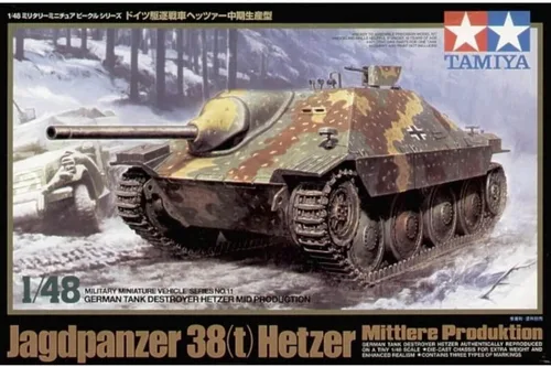 Vista 3 de Tamiya 1/48 Destructor de tanques alemán Hetzer Mid Prod.