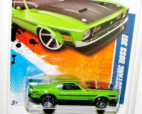 Vista 3 de 2011 Hot Wheels '71 Mustang Boss 351 Verde Claro # 90/244