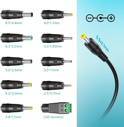 Vista 3 de Conmutación de suministro de adaptador de corriente Powseed 36w AC de múltiple voltaje 5v 6v 7,5v 9v 12v 13,5v 15v de selección libre