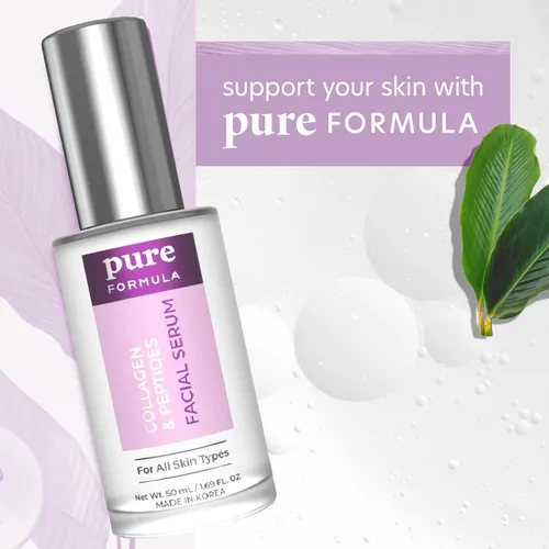 Vista 6 de Suero facial de colágeno y péptidos, reduce las arrugas y las líneas finas, hidratante, reafirmante y levanta la piel, suero facial coreano sin