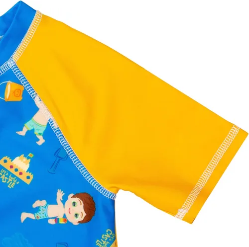 Vista 7 de CoComelon JJ Tomtom - Traje de sol de natación con cremallera para niños pequeños