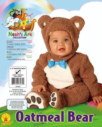 Vista 2 de Disfraz overol infantil Rubie's Costume oso de avena de la colección del Arca de Noé