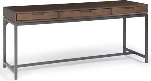 Vista 23 de SIMPLIHOME Escritorio de madera maciza Banting de 72 pulgadas de ancho en Distressed Grey