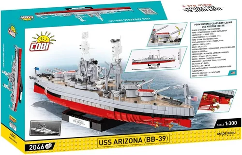 Vista 2 de COBI - Colección histórica de la Segunda Guerra Mundial, USS Arizona (BB-39)