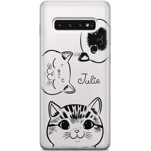 Vista 15 de Mertak Funda compatible con Samsung Galaxy A73 A72 5G A71 A70 A53 A52 A32 A50 A21s cubierta ligera azul flexible diseño silicona TPU monograma