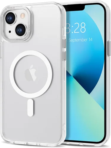 Vista 189 de Anuck - Funda magnética para iPhone 11 compatible con MagSafe, carcasa trasera mate translúcida dura, borde de TPU, delgada, resistente a impactos