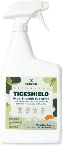 Vista 8 de Cedarcide Tickshield - Spray repelente de garrapatas y mosquitos extra fuerte
