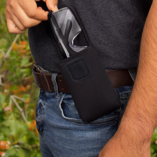 Vista 3 de USA Gear Funda de gafas de seguridad para gafas protectoras con presilla reforzada para cinturón y mosquetón