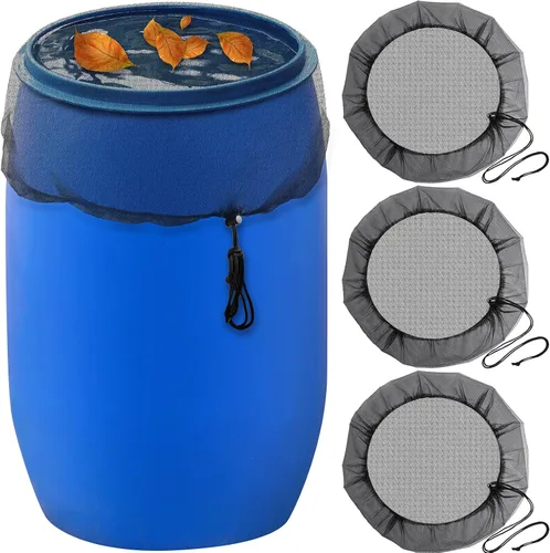 Vista 7 de Shappy 3 piezas de 55 galones de cubierta de barril para recolección de agua de lluvia, cubos, cubierta de tanque de herramientas de cosecha