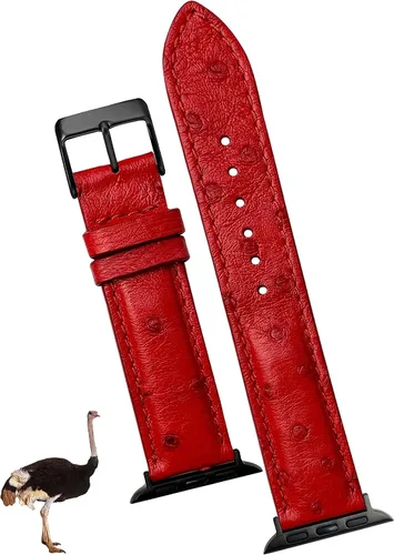 Vista 12 de AIIigator - Correa de reloj hecha a mano de cuero compatible con Apple Watch Ultra de 1.929 in 1.772 in 1.732 in 1.654 in 1.614 in 1.575 in 1.496 in
