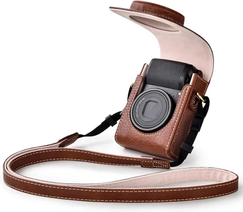 Vista 11 de Rieibi Funda para cámara Sony ZV1F/ZV1/Ricoh GR IV/IIIx/Ricoh III/Fujifilm X-Half/X-HF1/Panasonic LX9 LX10 LX15/Canon G7X III / G7X II / SX740 HS
