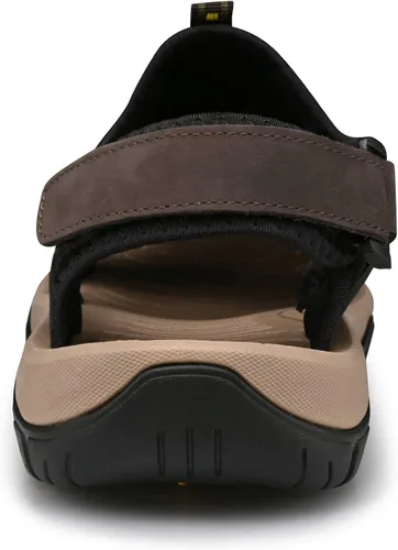 Vista 4 de LUODENGLANG Men's Sport Sandals Outdoor Hiking Sandals Closed Toe Water Sandals Casual Lightweight Summer Breathable Beach Shoes