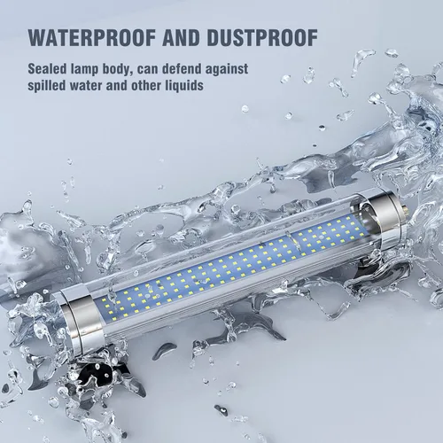 Vista 2 de YouTeMei Luz de la máquina del LED, 20W LED tubo de luz, luz de trabajo a prueba de explosiones 110-220V IP68 impermeable CNC máquina tubo de luz