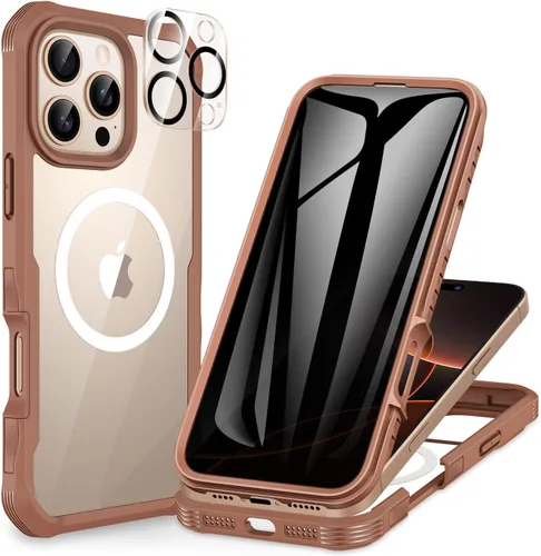 Vista 75 de CENHUFO Funda de privacidad para iPhone 11 Pro, funda de cuerpo completo con protector de pantalla de privacidad de vidrio templado 9H integrado