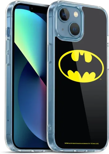 Vista 470 de Head Case Designs Funda de gel con licencia oficial de Batman DC Comics Bat Signal Logos [protección de grado militar] compatible con Apple iPhone 7