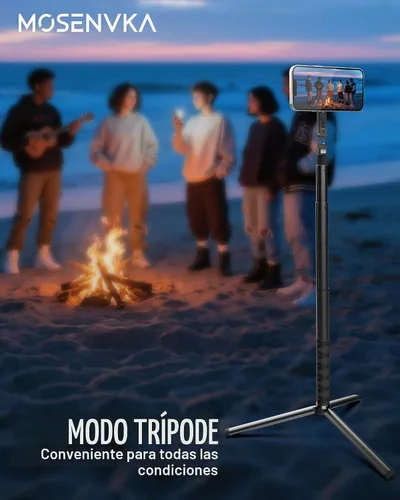 Vista 5 de MOSENVKA Magnetic Golf Tripod & Monopod Phone Holder Swing Recording Trípode ajustable para palos de golf para selfie, montaje en tierra para grabar