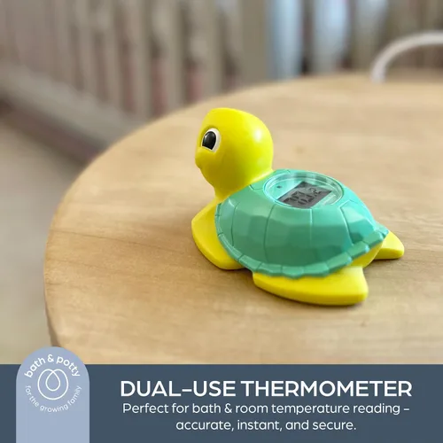 Vista 4 de Dreambaby Turtle + Croc - Termómetro digital de lectura instantánea para agua y temperatura ambiente