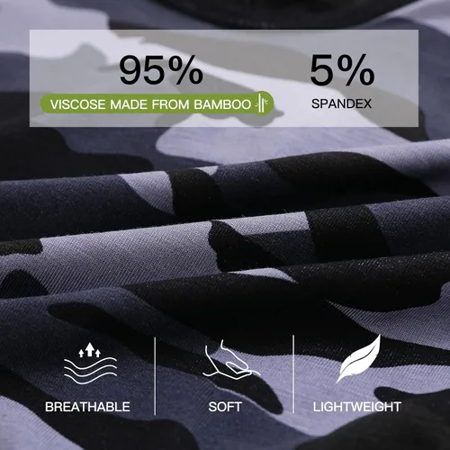 Vista 5 de HAVVIS Calzoncillos tipo bóxer de viscosa de bambú para hombre, ropa interior suave y cómoda para hombre, paquete múltiple