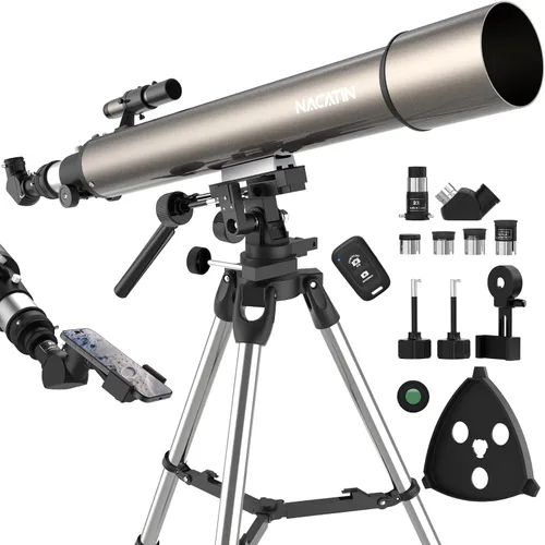 Vista 10 de Telescopio para adultos de alta potencia, apertura de 3.543 in