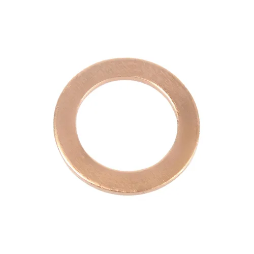 Vista 4 de 60 anillos de sellado de cobre para arandela plana M12, diámetro interior 0.472 in, diámetro exterior 0.709 in, grosor 0.039 in, anillo de cobre
