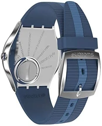 Vista 5 de Swatch Bienne by Day Reloj de cuarzo con esfera azul SS07S111 para hombre, Azul, Movimiento de cuarzo