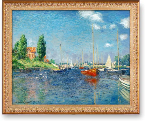 Vista 262 de A&T ARTWORK Antibes Seen from The Salis Gardens de Claude Monet Las Obras de Arte Clásico Mundial Reproducciones, Impresiones de Arte en Lienzo