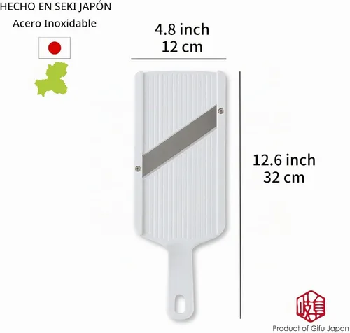 Vista 2 de Cortadora de mandolina japonesa, trituradora de repollo, papa, verduras, cebolla con protector