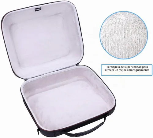 Vista 5 de LTGEM - Funda compatible con máquina de prensa de calor inteligente Cricut EasyPress 2/3 (12 x 10 pulgadas), negro y gris