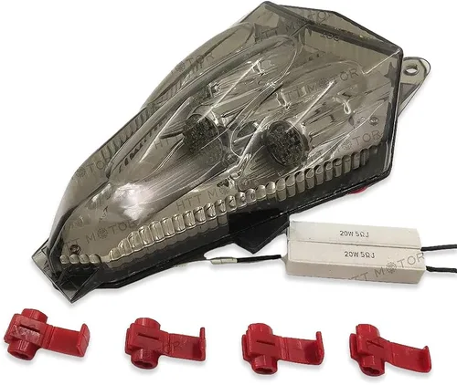 Vista 10 de MT046 - Luz trasera transparente compatible con Yzf R6 Yzf-R6 2006 2007 2008 2009 2010 2011 2012 2013