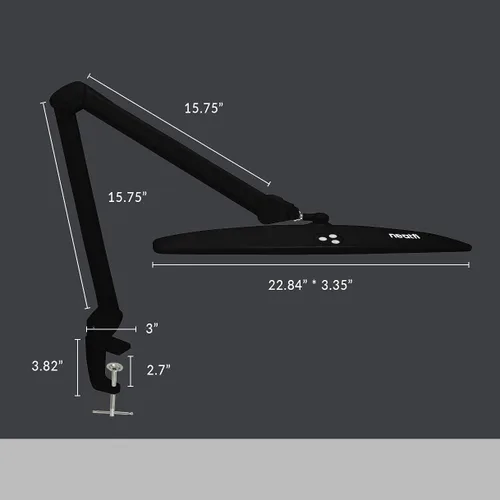 Vista 7 de Neatfi Elite - Lámpara de trabajo HD XL, 1600 lúmenes, 84 LED SMD, 6500K, atenuación no polar, luz de escritorio para el hogar, la oficina y la sala
