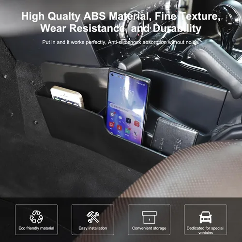 Vista 4 de TOYCIDFG Caja de almacenamiento colgante para consola de cambio de marchas, bandeja organizadora lateral compatible con Mercedes Benz Clase G