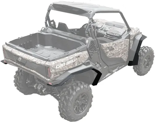 Vista 4 de MudBusters Guardabarros de cobertura máxima para Can-Am Commander 2021-2026 Protectores de barro UTV delanteros y traseros para modelos MAX de 2