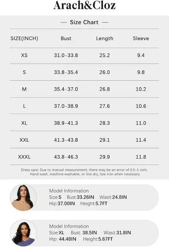Vista 6 de Arach&Cloz Women's Spring Summer Tops 2023 Fashion V Neck Short Sleeve Pullover Knitted Casual Fall Sweater