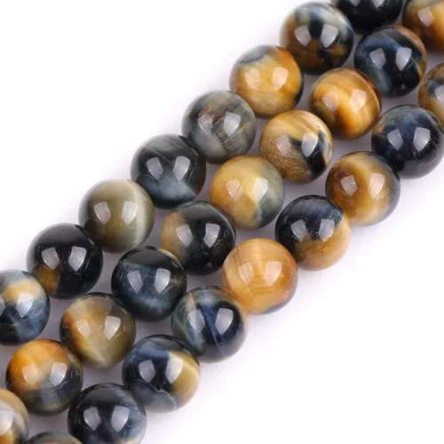 Vista 140 de GEM-Inside - 95 cuentas AA color morado oscuro de amatista de 15 pulgadas por hebra con agujero, piedras preciosas naturales y cuentas de cristal