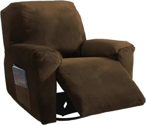 Vista 17 de NORTHERN BROTHERS Fundas para sillas reclinables, fundas elásticas para sofá reclinable, fundas de terciopelo para silla Lazy Boy, funda de sofá