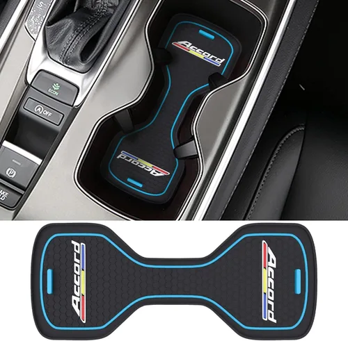 Vista 4 de Portavasos para automóvil compatible con accesorios Accord, posavasos impermeables, tapete antideslizante para portavasos de automóvil para Accord