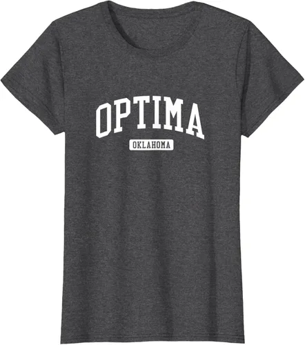 Vista 5 de Optima Oklahoma OK - Camiseta de diseño deportivo vintage, Negro