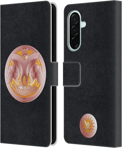Vista 91 de Head Case Designs Officially Licensed WWE Cruiserweight Champion Title Belts Leather Wallet Case Compatible with Samsung Galaxy A07 4G Campeón