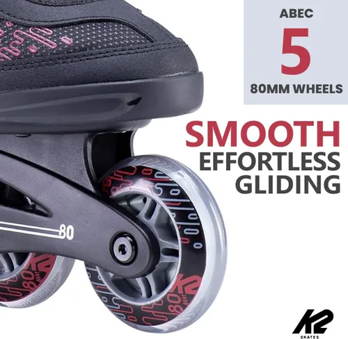 Vista 4 de K2 Kinetic 80 - Patines en línea para mujer, transpirables y cómodos, originales para mujer