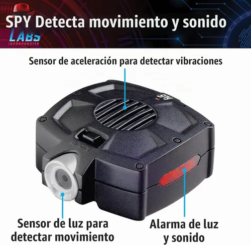 Vista 4 de Spy Labs Inc: Alarma con detector de movimiento de Thames & Kosmos Protege objetos de valor con sistema de alarma compacto Herramientas y trucos