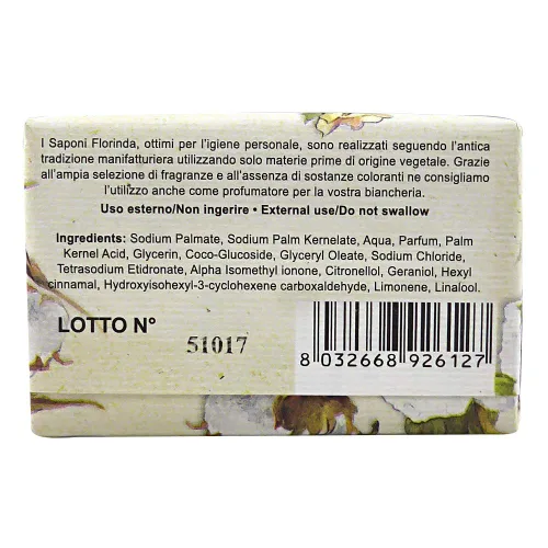 Vista 3 de Florinda Flores Algodón Flores Jabón Vegetal Barra 50 G 1.76 Oz
