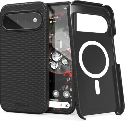 Vista 45 de Crave Dual Guard para Google Pixel 6 Pro, funda de doble capa de protección contra golpes para Google Pixel 6 Pro - Aguamarina