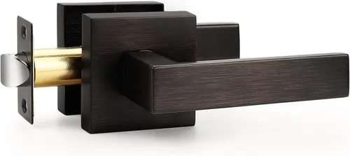 Vista 27 de Probrico Palanca de Paso Interior Negro Mate, Manija de Puerta de Pasillo y Armario sin Llave de Servicio Pesado, Herrajes de Interior Resistentes