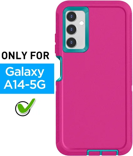 Vista 2 de AICase Funda para Galaxy A14 5G, resistente protección contra caídas, cuerpo completo, resistente a los golpes, a prueba de polvo, militar
