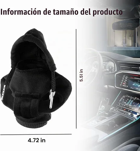 Vista 2 de Ziciner Funda para palanca de cambios de coche, diseño de suéter a la moda, protector de cambios suave universal, accesorios de decoración