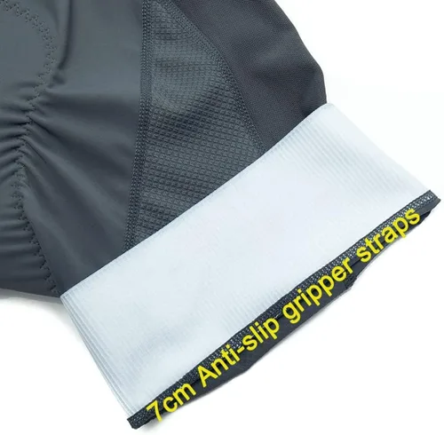 Vista 6 de YKYWBIKE Pantalones cortos acolchados para ciclismo de carretera para hombre con bolsillos antideslizantes en las piernas absorben el sudor