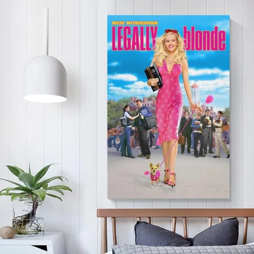 Vista 5 de BRRF Póster de película legalmente rubia, póster artístico y arte de pared, póster moderno para decoración de dormitorio familiar, 12 x 18 pulgadas