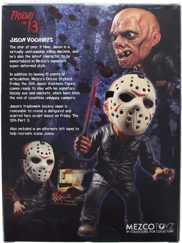 Vista 3 de Action Figure Friday the 13th Jason Voorhees estilizado 6 pulgadas