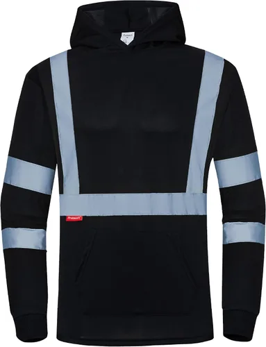 Vista 20 de ProtectX Camisas de manga larga de alta visibilidad, camiseta de seguridad reflectante de alta visibilidad para hombres y mujeres, camisa
